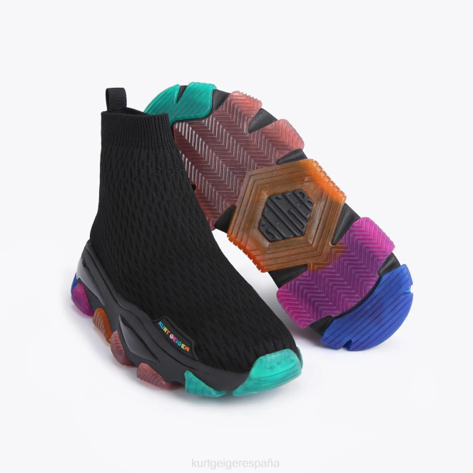 Kurt Geiger mujer calcetín de punto lettie de londres 2LPR167 | calzados combinación negra